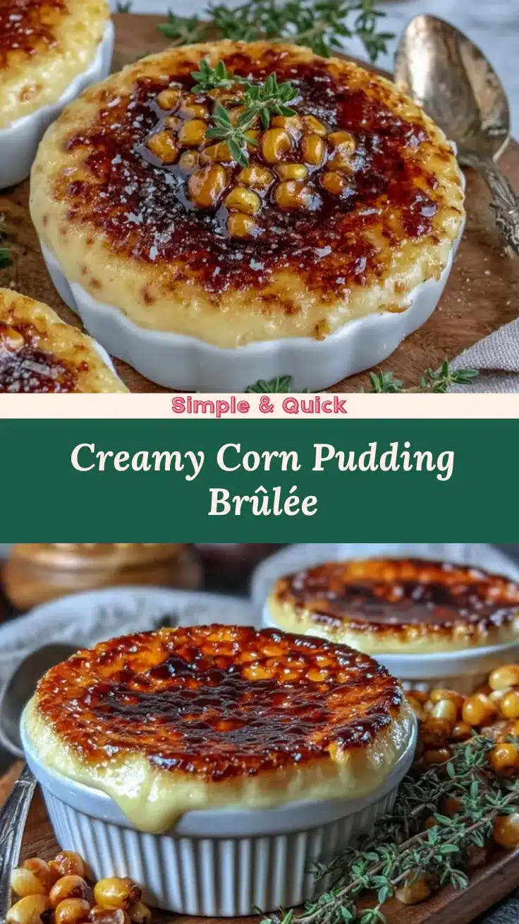 corn pudding crème brûlée recipe