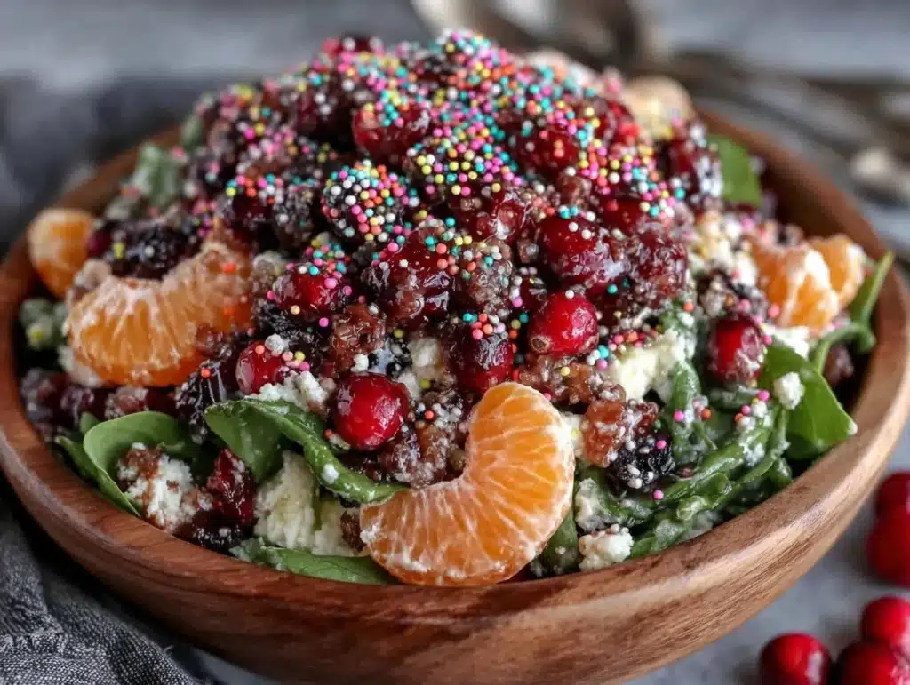 cranberry bog salad - featured image