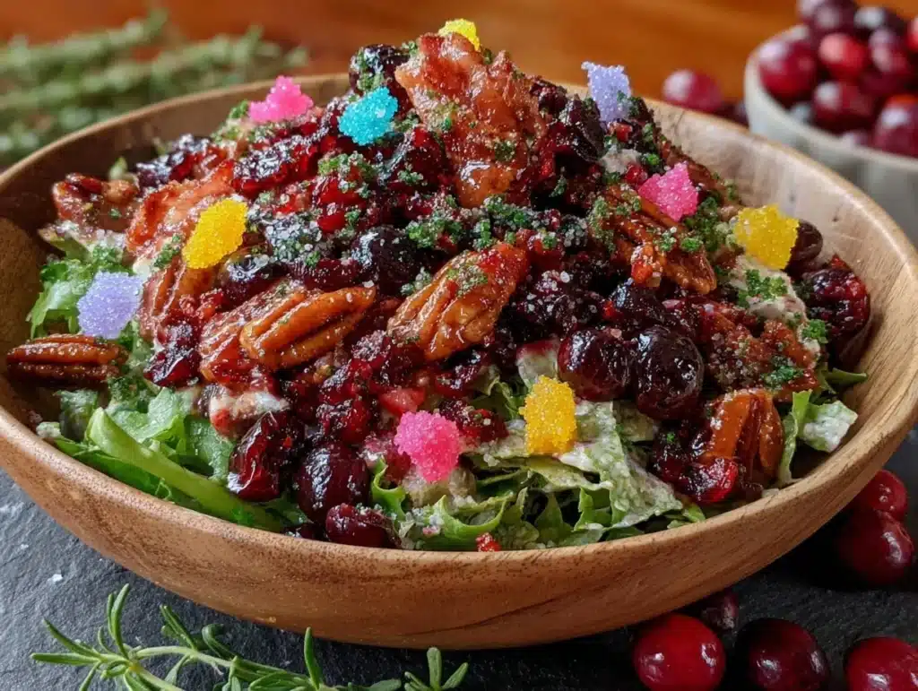 cranberry bog salad - featured image
