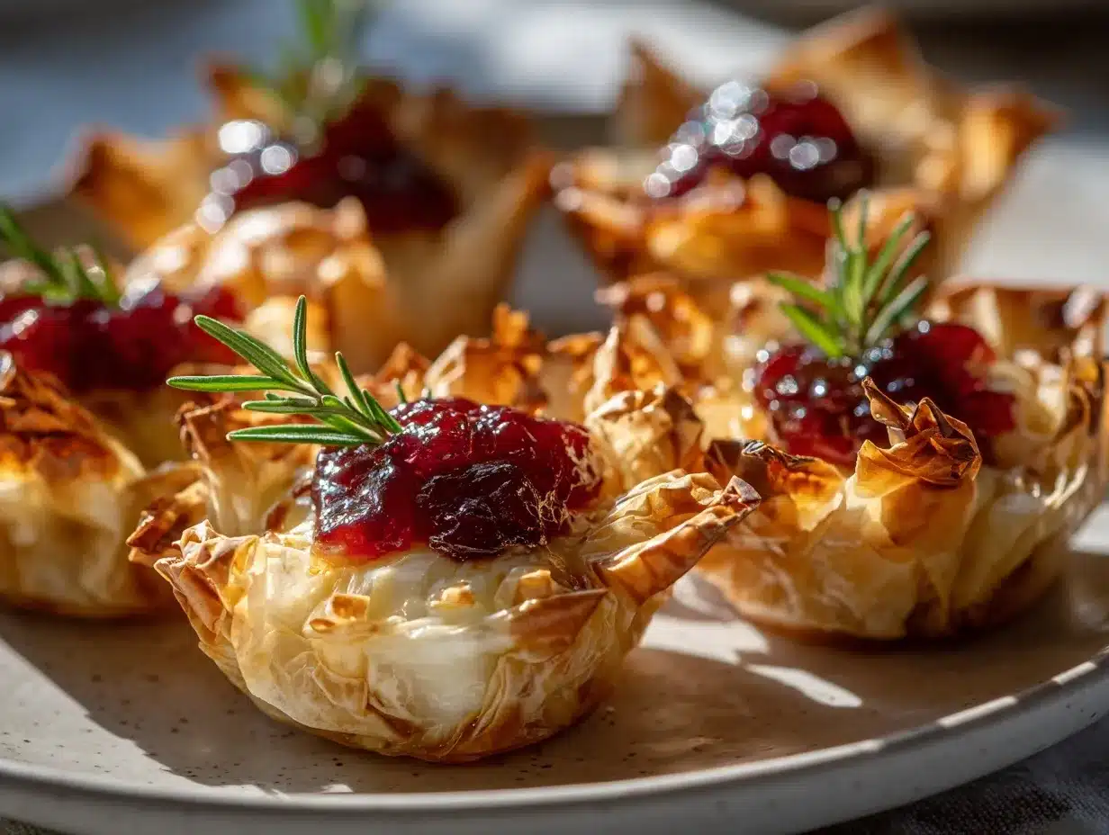 cranberry Brie bites preparation steps