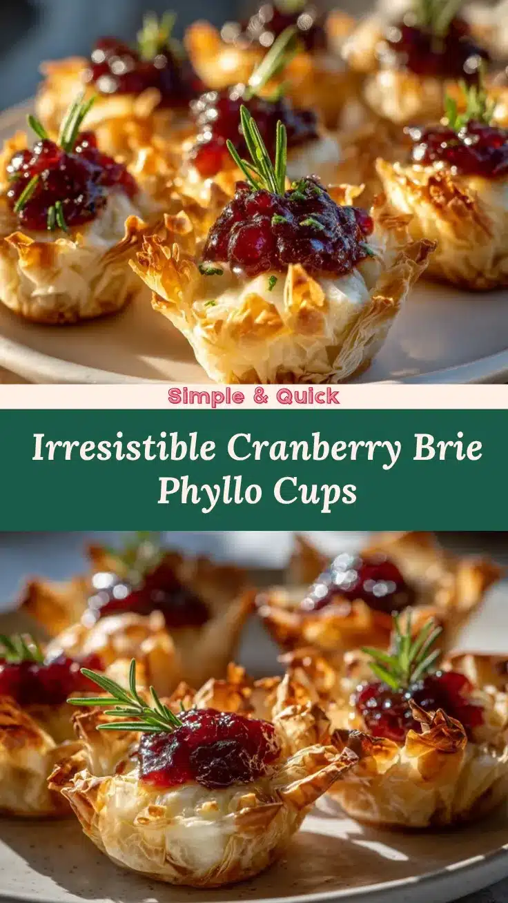 cranberry Brie bites recipe