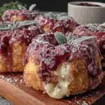cranberry curd donuts - featured image