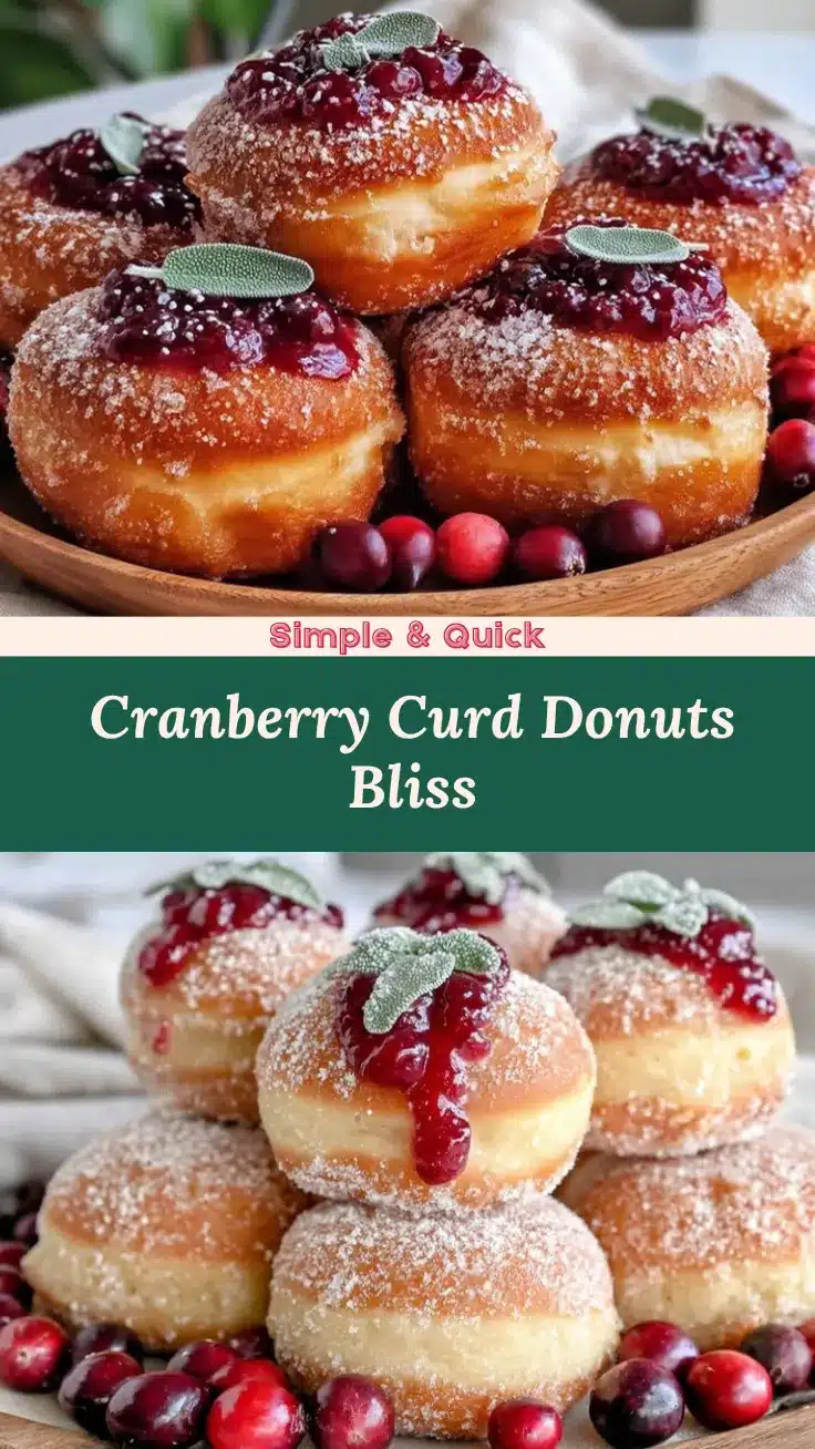 cranberry curd donuts recipe