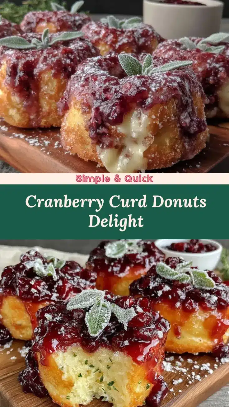 cranberry curd donuts recipe