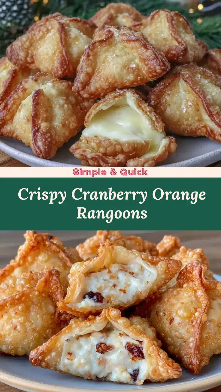 Cranberry Orange Cream Cheese Rangoons recipe