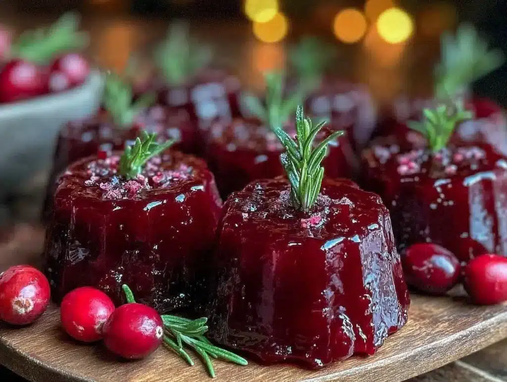 cranberry sauce jello shots - featured image