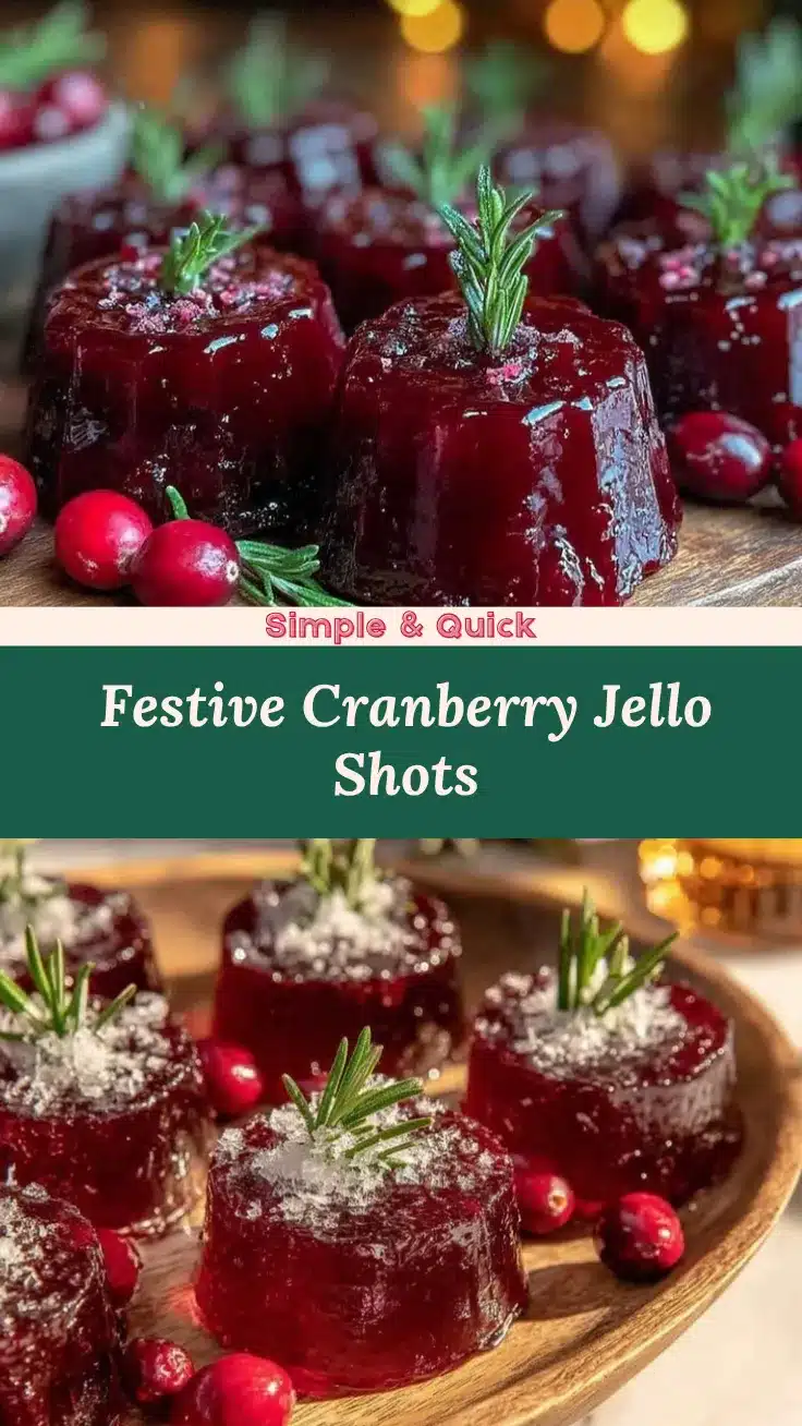 cranberry sauce jello shots recipe