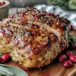 Cranberry-Sriracha Spatchcock Turkey - featured image