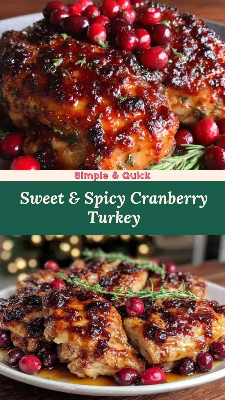 cranberry-sriracha spatchcock turkey recipe