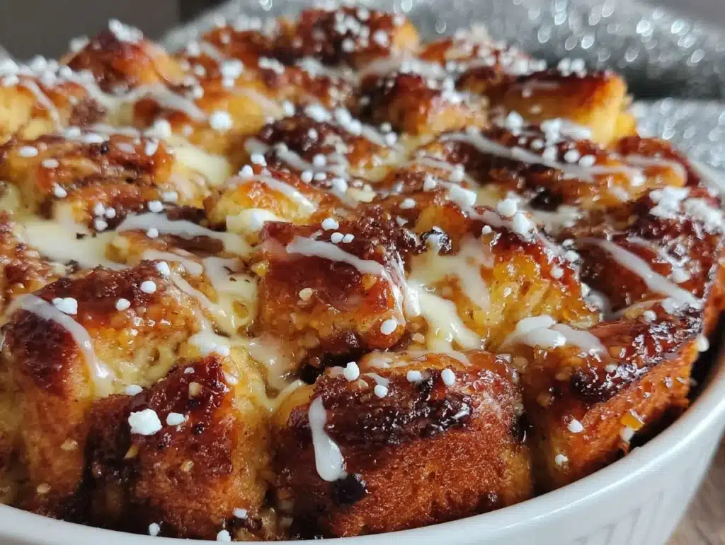 donut bread pudding - featured image
