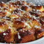 donut bread pudding - featured image
