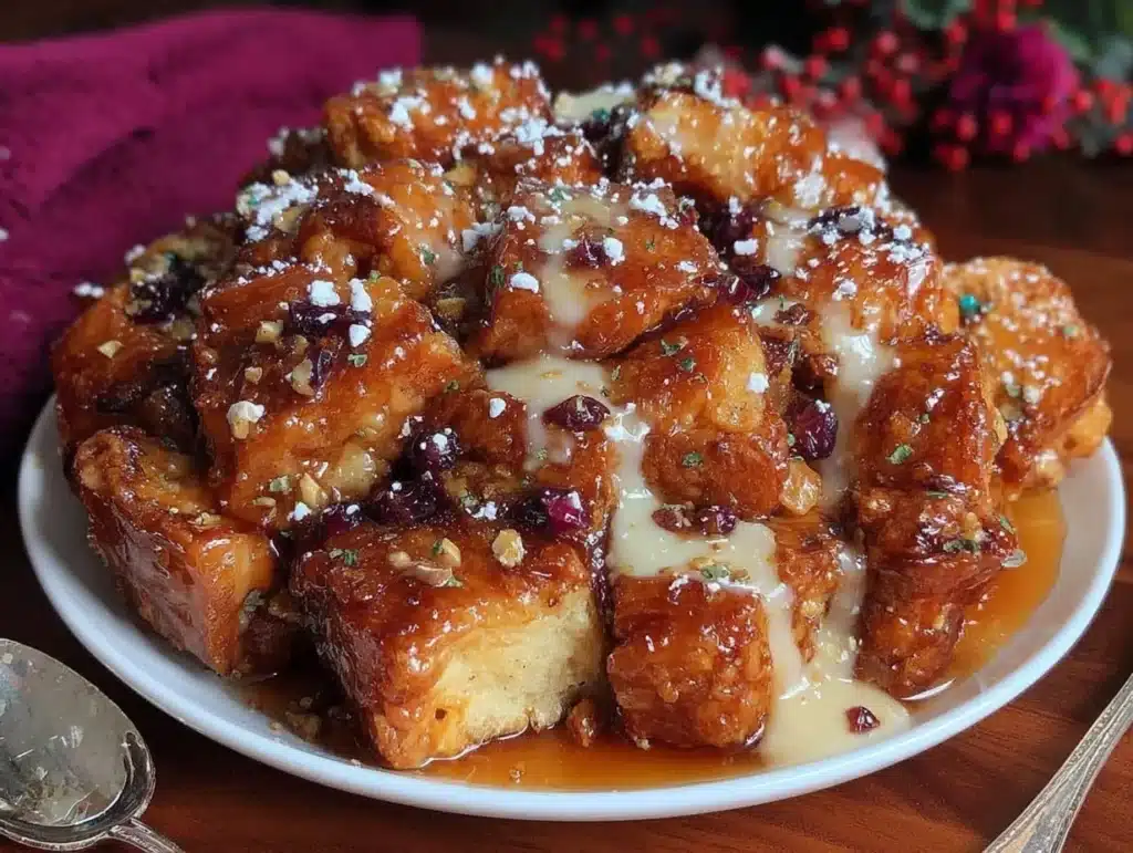 donut bread pudding - featured image