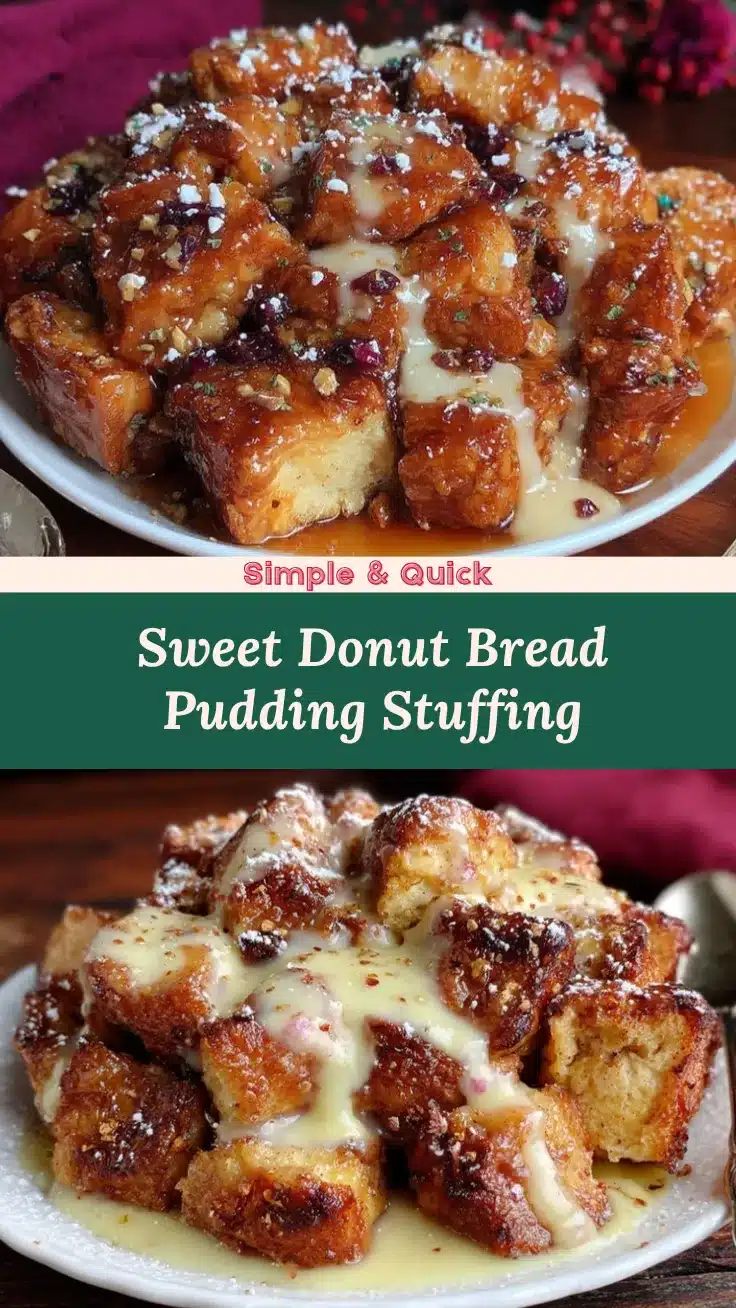 donut bread pudding recipe