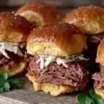 Dr Pepper Pulled Ham Sliders - featured image