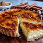 Eggnog Crème Brûlée Pie - featured image