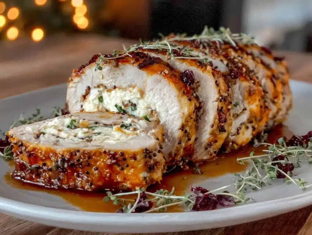 everything bagel turkey roulade - featured image