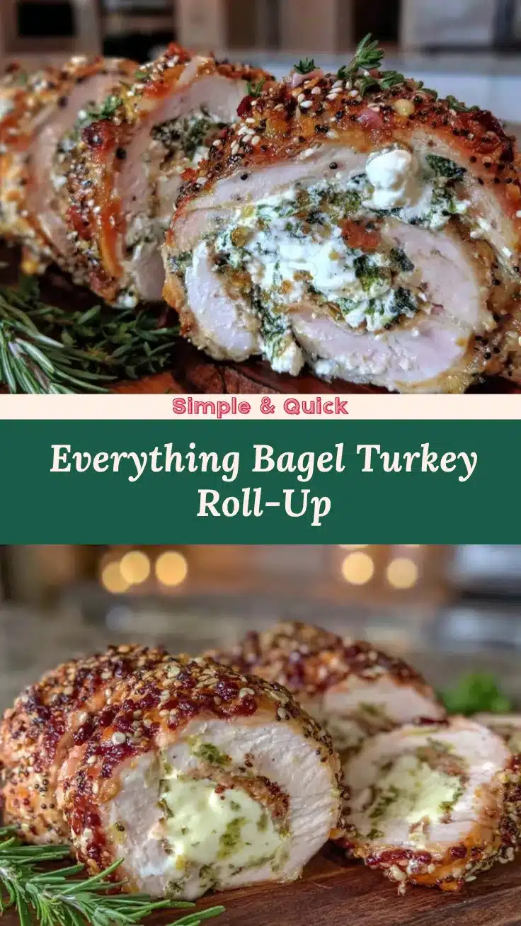 everything bagel turkey roulade recipe