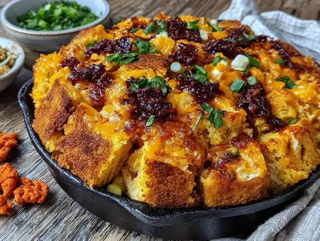 Flamin Hot Cheetos Cornbread Stuffing - featured image