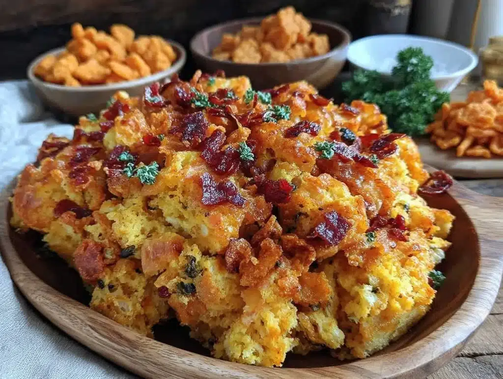 Flamin Hot Cheetos Cornbread Stuffing - featured image