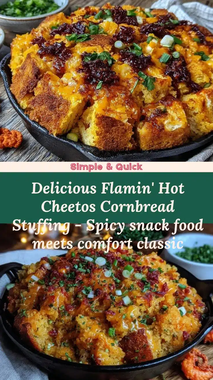Flamin Hot Cheetos Cornbread Stuffing recipe
