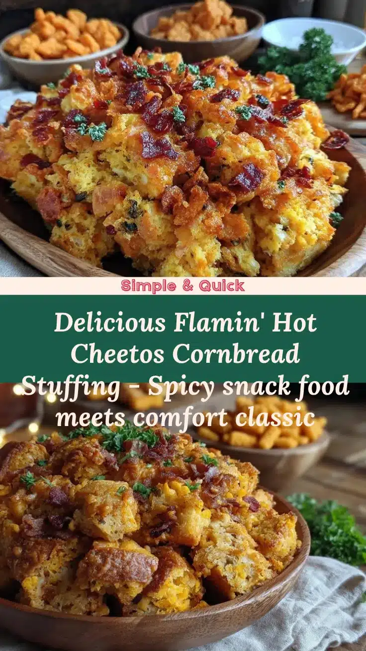 Flamin Hot Cheetos Cornbread Stuffing recipe