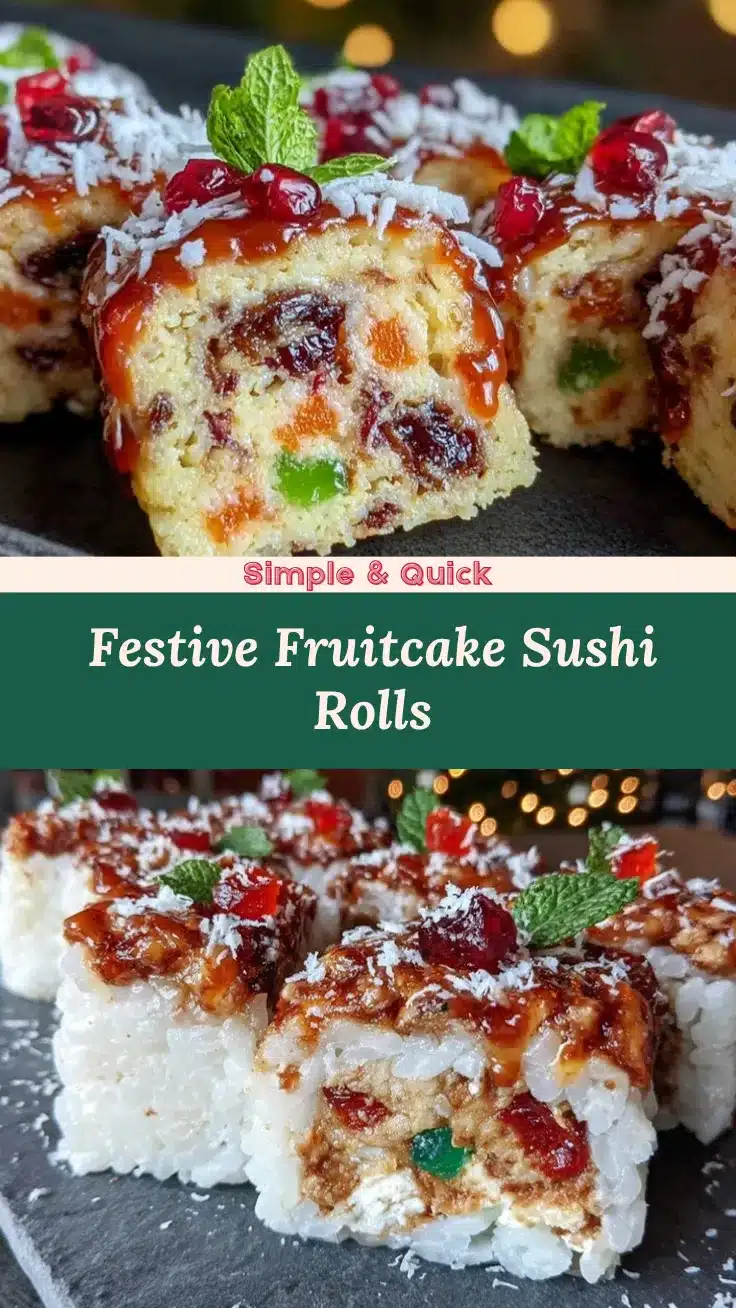 fruitcake sushi rolls recipe