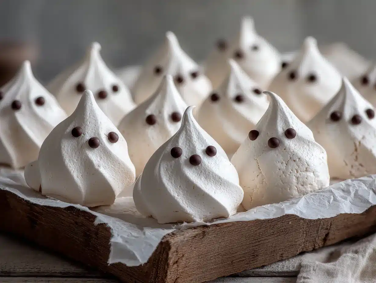 ghost meringue cookies preparation steps