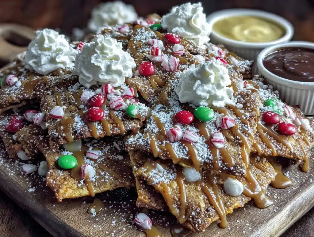 gingerbread house nachos - featured image
