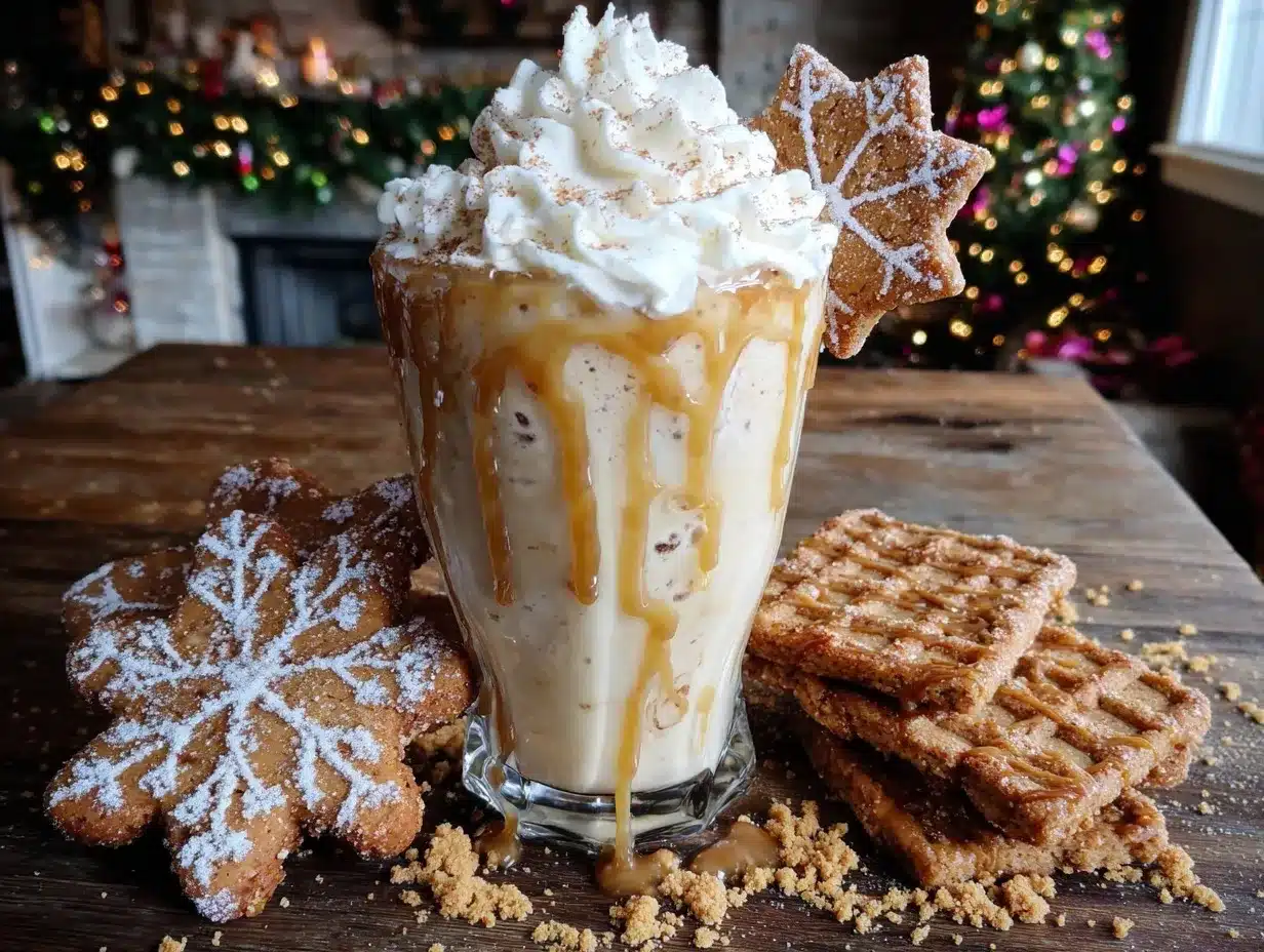 Gingerbread White Russian Milkshake preparation steps