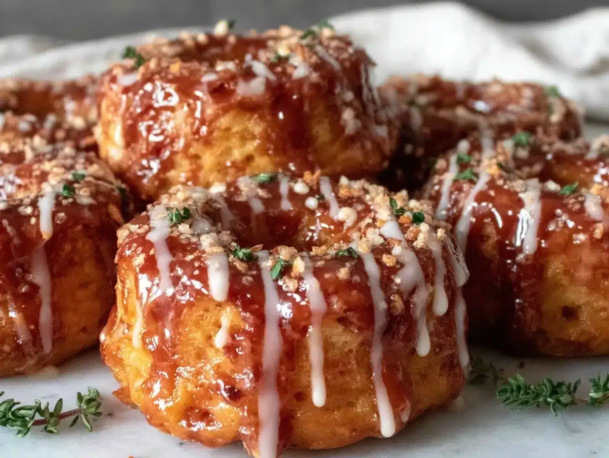 glazed donut acorn squash rings preparation steps
