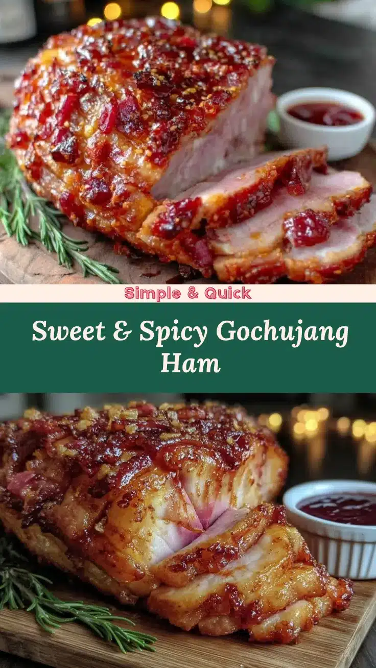 Gochujang-honey glazed ham recipe