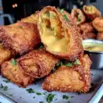 green bean casserole spring rolls - featured image