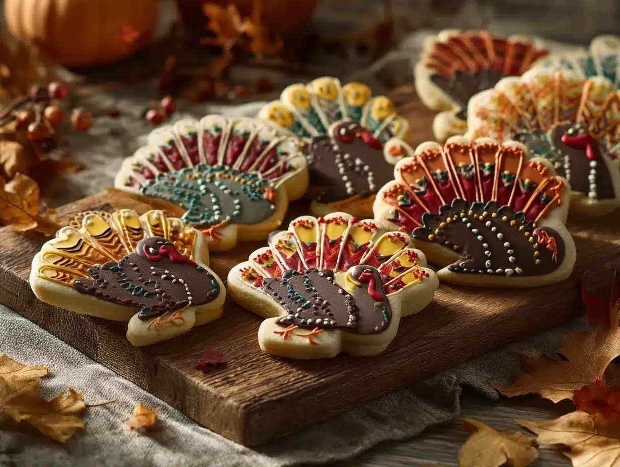 hand turkey cookies preparation steps