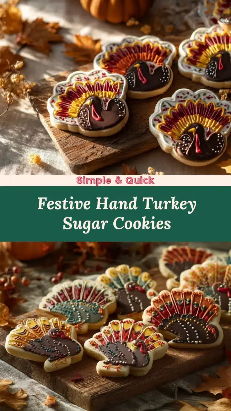 hand turkey cookies recipe