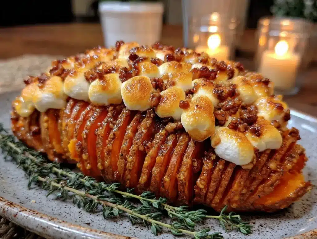 hasselback sweet potatoes - featured image