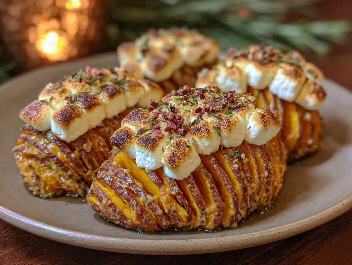 Hasselback sweet potatoes preparation steps
