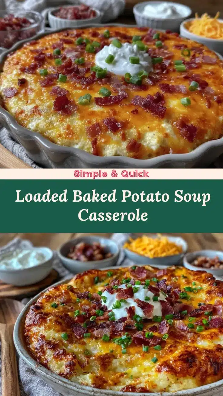 loaded baked potato soup casserole recipe