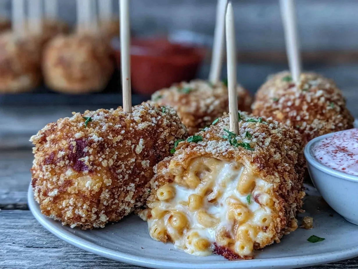 mac and cheese lollipops preparation steps