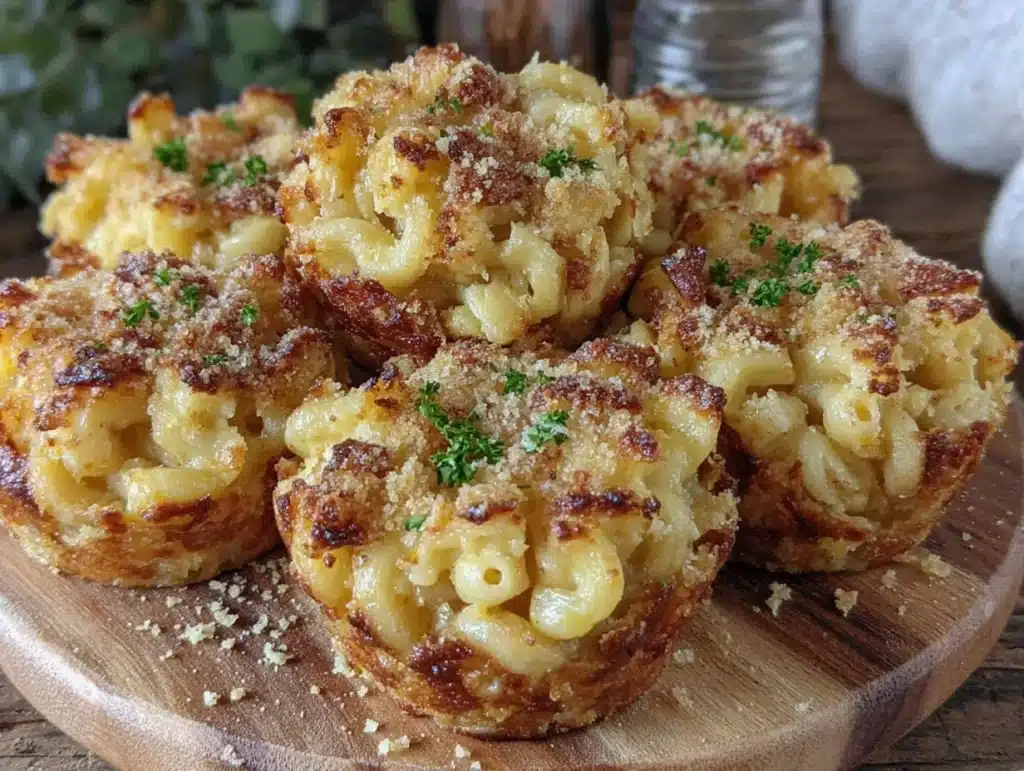 mac and cheese stuffing muffins - featured image