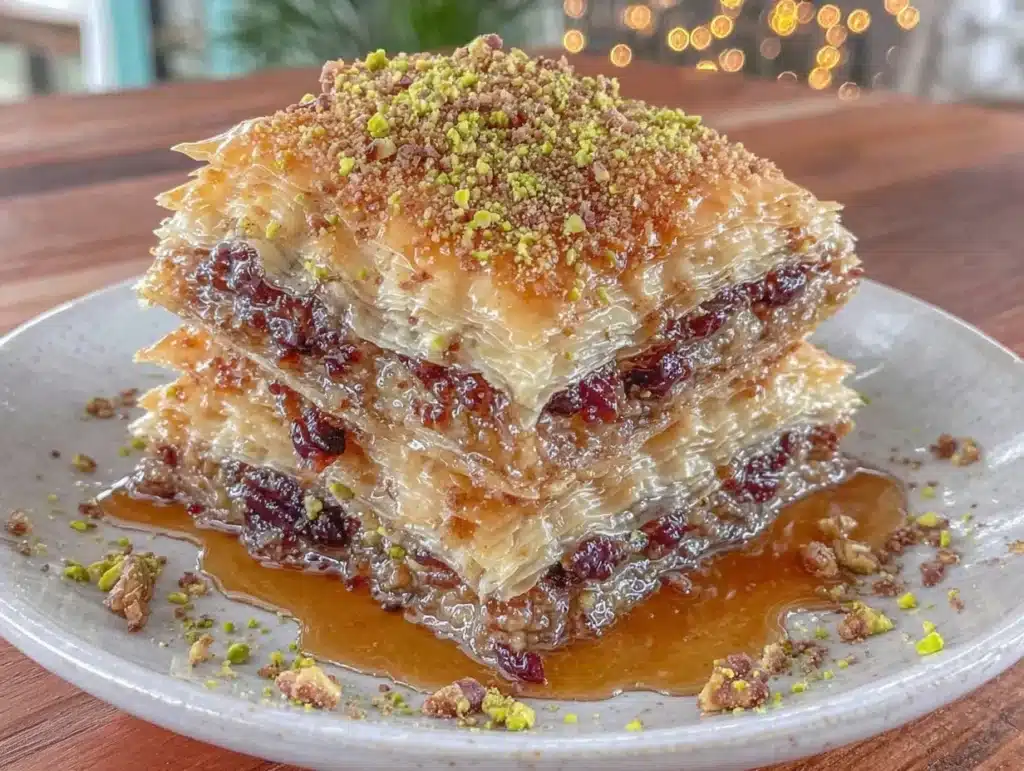 maple bacon baklava - featured image