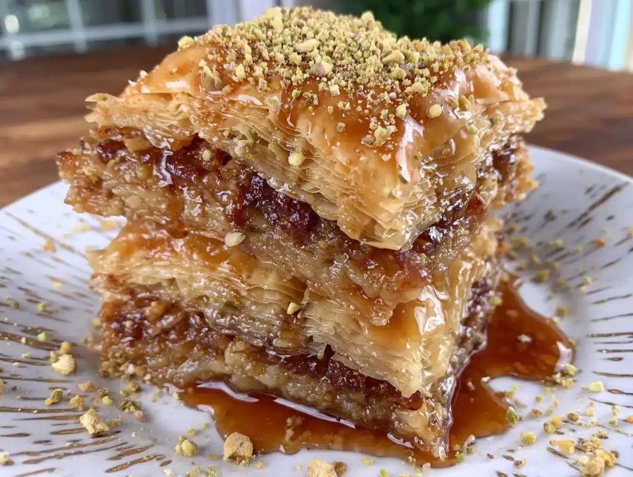 maple bacon baklava preparation steps