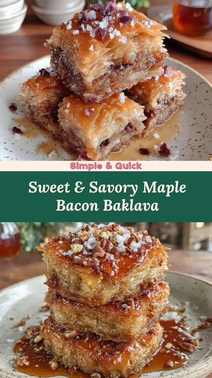 Maple Bacon Baklava recipe