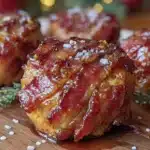 maple-bacon wrapped turkey bombs - featured image