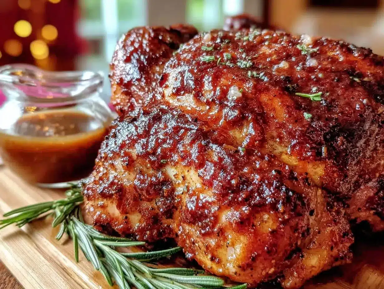 maple bourbon turkey preparation steps