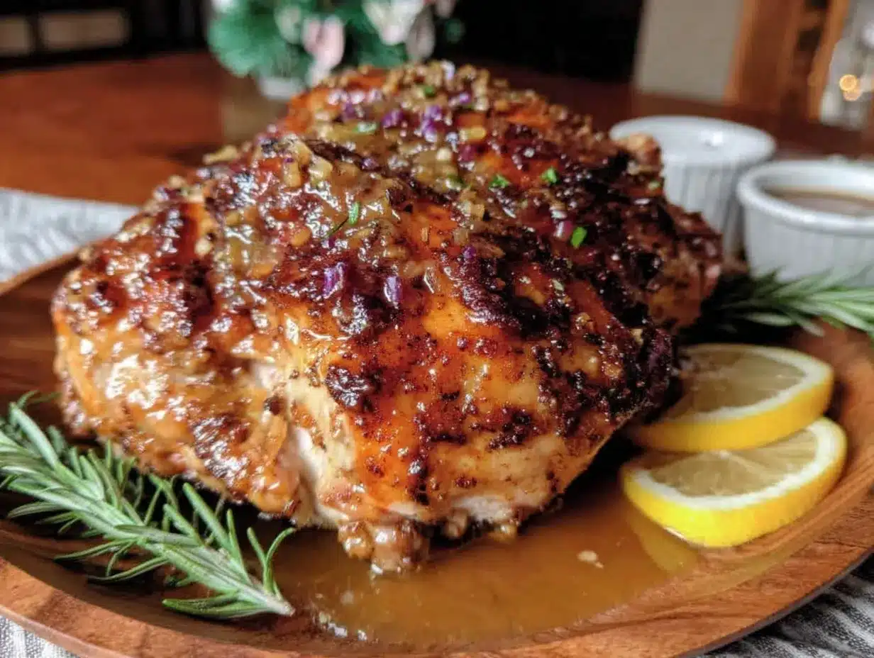 maple bourbon turkey preparation steps