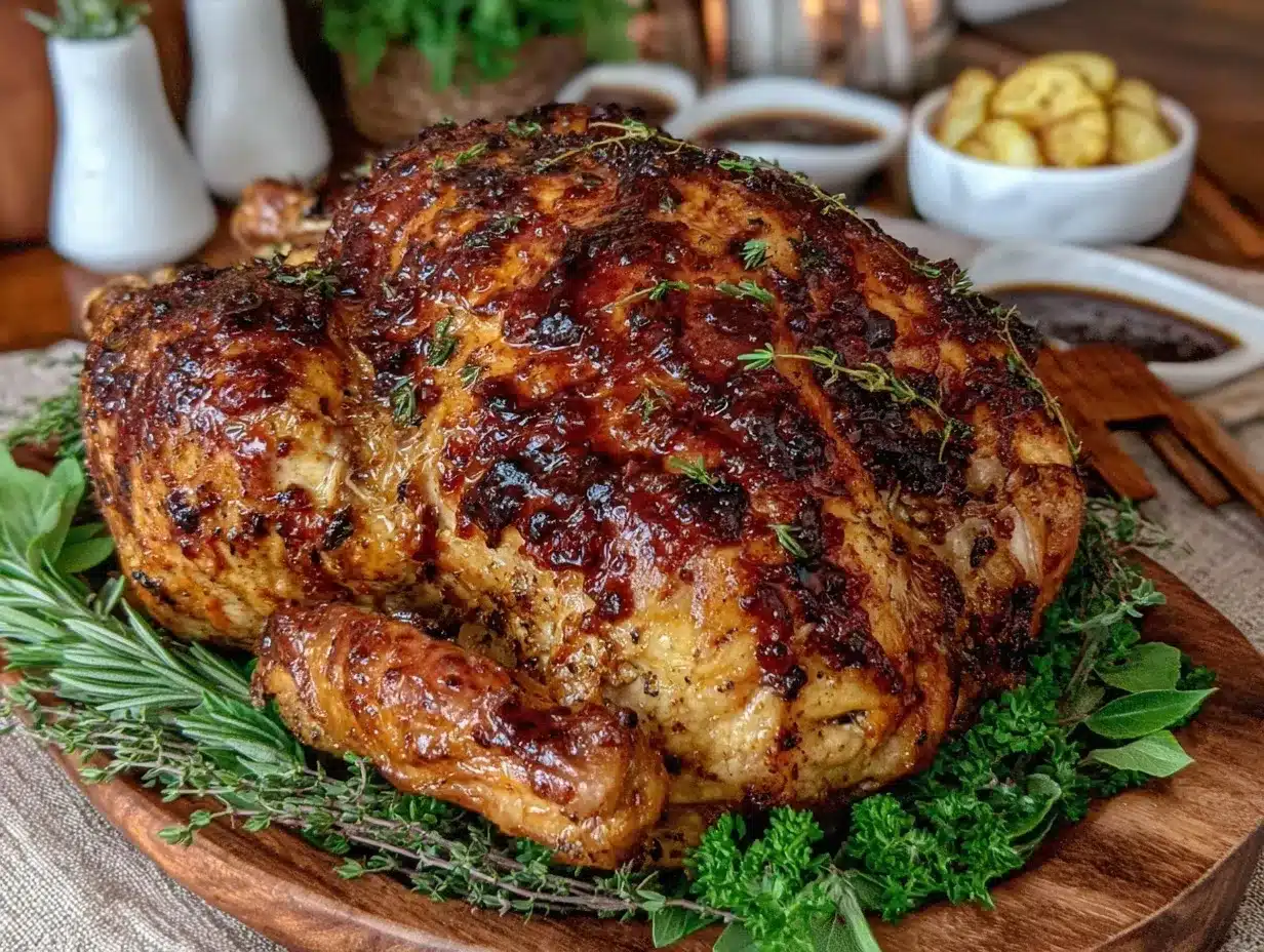 miso-butter glazed turkey preparation steps