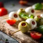 Monster Eye Caprese Skewers - featured image