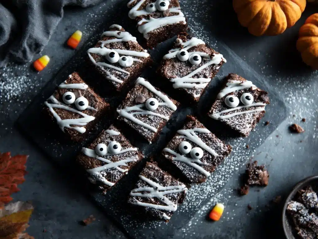 mummy brownies - featured image