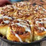 pecan pie cinnamon rolls - featured image