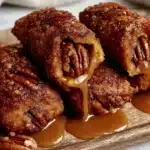 pecan pie egg rolls - featured image